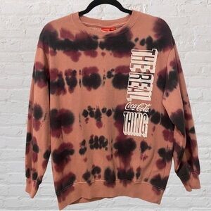 Coca- cola tie dye pull over sweatshirt. Size: XS